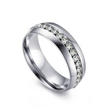 Модная бижутерия, однорядное циркониевое женское кольцо, очаровательные популярные аксессуары, обручальное кольцо, подарок любимому 2024 - купить недорого