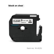 9mm MK-121 black on clear label tapes M-K121 MK121 MK 121 mk121 mk-121 Compatible brother p-touch Label Printer for PT-80 PT-70 2024 - buy cheap