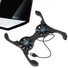 Folding USB Dual Fan Cooler Cooling Pad Stand for PC MAC Laptop Notebook Macbook Dropshipping 2024 - buy cheap