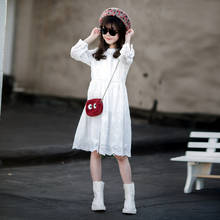 Vestido de princesa de encaje blanco para niños y adolescentes de 4 a 16 años, ropa elegante para fiesta, #2021, novedad de primavera 9392 2024 - compra barato
