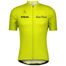 2021 профессиональная команда STRAVA, летняя велосипедная Джерси, велосипедная одежда, дышащая мужская рубашка с коротким рукавом, Джерси, короткий топ 2024 - купить недорого