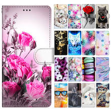 POCO X3 Rose Flip Case for Funda Xiaomi POCO X3 NFC Case Capa Cartoon Cat Dog Wallet Leather magnetic Phone Protect Cover Women 2024 - buy cheap