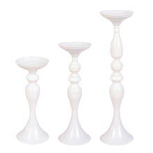 Candelabro metálico, florero, centro de mesa para ceremonia, fiesta, cena, evento, restaurante, decoración 2024 - compra barato