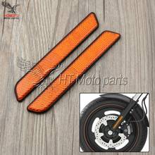 Motorcycle Front Fork Reflector Lower Legs Slider Safety Warning For Harley Dyna Softail Sportster 883 1200 Fatboy 2024 - buy cheap