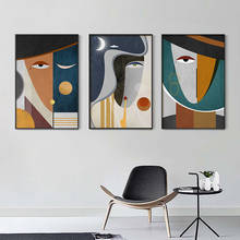 Creative Canvas Paintings Abstract Cubism Face Drawing Pictures Wall Art Poster Print for Living Room Home Decoration No Frame 2024 - buy cheap