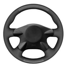 Car Steering Wheel Cover Black Carbon Fiber Black Leather For Nissan Primera Paladin Almera N16 Pathfinder X-Trail Infiniti M45 2024 - buy cheap