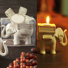 Stylish Retro Elephant Tea Light Candle Holder Candlestick Wedding Home Decor Crafts tea light holders tealight holder Romantic 2024 - buy cheap