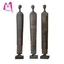 [MGT] African Tribal Culture Woman Statue African Woman Primitive Tribal Crafts Sacrifice Living Room Desktop Home Decoration 2024 - buy cheap