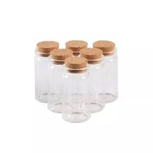 Contenedor de botellas de vidrio con corcho, frascos vacíos para regalo de boda, Envío Gratis, 37x70mm, 50ml, 100 Uds. 2024 - compra barato
