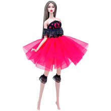 NK 1 шт. Кукольное кружевное платье модельная юбка вечерние модные наряды для куклы Барби аксессуары 277G 6X 2024 - купить недорого