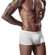 Cuecas masculinas, roupa íntima para homens, modelo respirável de algodão macio, com bolsa 3d 2024 - compre barato