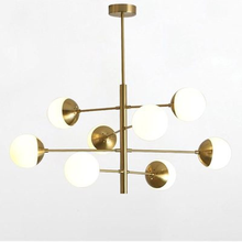 8/10/12 cabeças pós moderna loft molecular luz pingente arte criativa designer bola de vidro villa hotel hall led luzes penduradas 2024 - compre barato