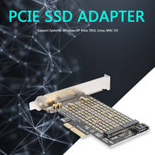 Горячая M.2 NVME к PCIE плата модуля адаптера M + B Ключ NGFF SSD к PCI-E 3,0 X4 SATA адаптер расширения карты добавить на карты компьютера Acc 2024 - купить недорого