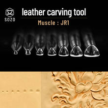 SOZO JR1 Leather Craving Tool Muscle Printing Stamps Realistic Series Saddle Making Embossing 304 Stainless Steel 2024 - buy cheap