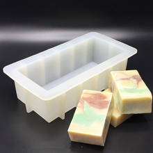 Cuboid-Molde de silicona para jabón, herramienta práctica para hacer jabón, formas de silicona, artesanal, DIY 2024 - compra barato