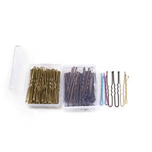 100 pçs em forma de u liga grampos de cabelo ondulado simples metal bobby pins barrettes nupcial penteado ferramentas acessórios 2024 - compre barato