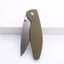 Smke Knives TRM Atom Pocket Folding Knife Satin 14C28N Blade Micarta Handle Tactical Survival Camping Knife Outdoor Tools 2024 - buy cheap