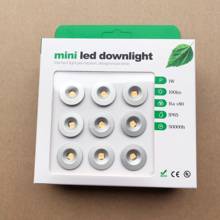 Mini lâmpada embutida 12v embutida, chip impermeável ip65, luz led, novo design, gabinete, 9 lâmpadas