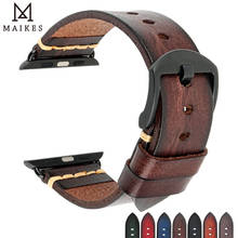 New Arrival Watch Accessories apple watch bands 42mm 44mm & apple watch strap 38mm 40mm Genuine Leather SKULL relief buckle 2024 - buy cheap