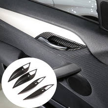 Cubierta de fibra de carbono cromada para puerta Interior de coche BMW, accesorio embellecedor para BMW X1 E84 2011-2015 ABS 2024 - compra barato