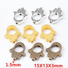 NEW 20pcs/lot 15x13x3mm Three Colors Plated Charms Pendant For Making DIY Bracelet Necklace Jewelry 2024 - buy cheap