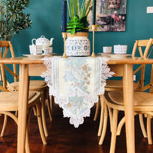 New home Table Runner runner table dinner mat beauty Korean mesh lace embroidered  Place mat home  wholesale FG1225 2024 - buy cheap