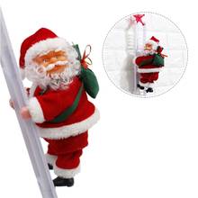 Electric Santa Claus Decorations Will Climb The Ladder Of Creative Plush Santa Doll Toy Children's Festival Educational Toys 2024 - buy cheap