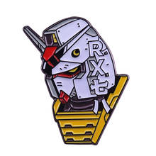 Gundam-insignia super cool robot pin clásico RX 78, broche artístico de diseño, juego de anime, fans, novio, regalo 2024 - compra barato