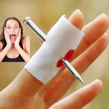 2020 whole Convenient New Prank Joke Toy Fake Nail Through Finger Trick Halloween Kids Children Gags Practical Jokes 2024 - buy cheap