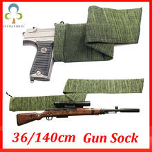 140cm/36cm knitting Gun Sock Rifle Sock Airsoft Protective Cover Long Gun Bag Case Dustproof Outdoor Hunting Holster ZXH 2024 - buy cheap