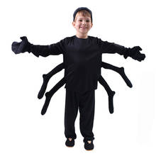 Child Kids Black Spider Costume Tarantula Cosplay for Boys Girls Halloween Purim Carnival Party Fantasia Dress up 2024 - buy cheap