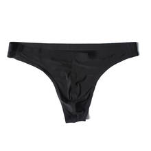 Man Underwear Thongs Sexy Ice Silky Briefs Panties Male Gay Low Waist Jockstrap T-Back Soft Underpants Briefs Thong G-String 2024 - buy cheap