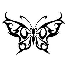 Car Sticker PVC Decal Car Sticker Butterfly Tribal Design Tattoo Window Laptop Car Decoration Sticker Black/White, 15cm*10cm 2024 - buy cheap