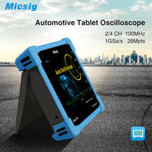 Osciloscópio automotivo micato1104 pro, tablet, tela sensível ao toque, 4 canais, 100mhz, produto original 2024 - compre barato