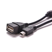 5-контактный мини-кабель USB «папа»-USB 2,0 Тип A «мама» хост-адаптер OTG кабель OTG для мобильного телефона планшета MP3 MP4 камеры 10 см 2024 - купить недорого