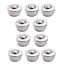 10Pcs 8mm Steel Conveyor Ball Sliver Transfer Bearing Unit Roller Wheels Small Flat Round Eye Conveying Ball 2024 - buy cheap