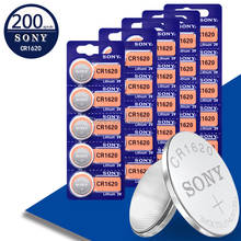 Sony Cr1620 200pc 3v button battery for computer watch lithium battery toy ECR1620 DL1620 5009LC KCR1620 BR1620 LM1620 2024 - buy cheap