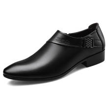 Mazefeng Brand New Business Men Oxfords Shoes Set of Feet Black Brown Male Office Wedding Pointed Men's Leather Shoes Size 38-48 2024 - buy cheap