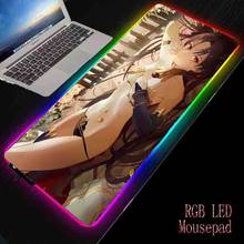 Xgz-mouse pad gamer rgb gigante com led e luz de fundo, xxg, teclado, sexy, menina, computador 2024 - compre barato