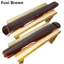 SevenAngel китайский Fuxi Guqin 7 струн древний зитер коричневый цвет для начинающих практический Guqin 100% ручной работы музыкальный инструмент 2024 - купить недорого