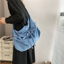 Women Denim Blue Shoulder Bag New Design Brand Female Canvas Jeans Tote Handbags Large Vintage Crossbody Travel Mochila 2024 - buy cheap