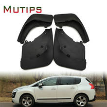 Mutips-guardabarros trasero para coche, cubierta protectora para Peugeot 3008, 2008-2015, accesorios de estilo automático 2024 - compra barato