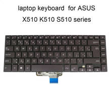 Клавиатура с подсветкой X510 Сменные клавиатуры для ASUS VIVOBOOK X510UR X510QA F510UA UF CZ чешские CS черные винты 0KNB0 4626CS00 2024 - купить недорого