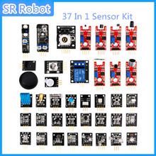 Kit sensor para arduino com temperatura, 37 em 1, áudio inicial, diy, experimento eletrônico, exibição de som 2024 - compre barato