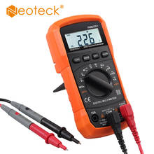 Neoteck Digital Multimeter  2000 Counts AC DC Current Voltage Resistance Capacitance NCV Frequency with Alligator Clip Tester 2024 - buy cheap