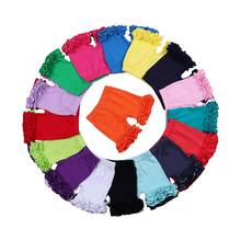 Pantalones de verano para niñas, Shorts de algodón con volantes, Multicolor, sólido, 12 meses a 6 años 2024 - compra barato