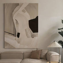 Pintura abstracta moderna sobre lienzo, pintura al óleo hecha a mano para decoración de pared de oficina en casa, obra de arte pintada a mano, sin marco 2024 - compra barato
