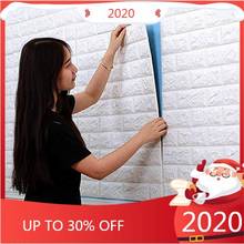 Pegatinas de pared de ladrillo 3D, papel tapiz autoadhesivo de espuma PE, paneles de pared de arte 3D para sala de estar, dormitorio, Fondo de pared 2024 - compra barato