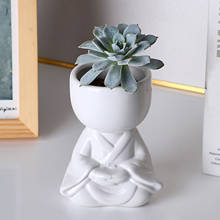 Vaso de cerâmica humanóide, vaso de plantas, artesanato em cerâmica, flesdisco, decoração de casa, suculentas, recipiente de vaso de flores 2024 - compre barato