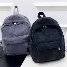 New Women's Backpacks Corduroy School Bags for Teenage Girls Small Solid Preppy Style Travel Bags Laptop Backpacks Female 2024 - buy cheap